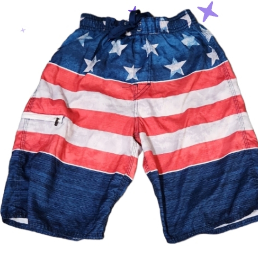 10/12 patriotic swim trunks
